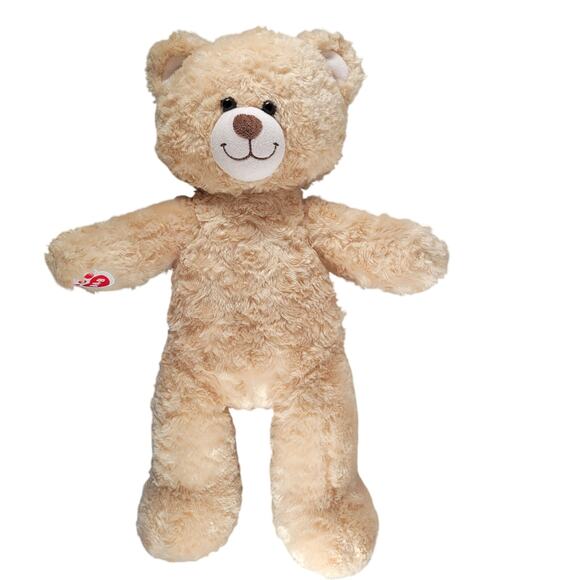 Build-A-Bear Workshop Lot of 2 Teddy Bears Pink & Beige Plush 16" Stuffed Toys - Picture 10 of 16